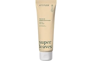 ATTITUDE Exfoliating Body Scrub with Niacinamide, EWG VERIFIED, Gently Removes Dead Skin Cells for Smooth, Coconut Shell Powd