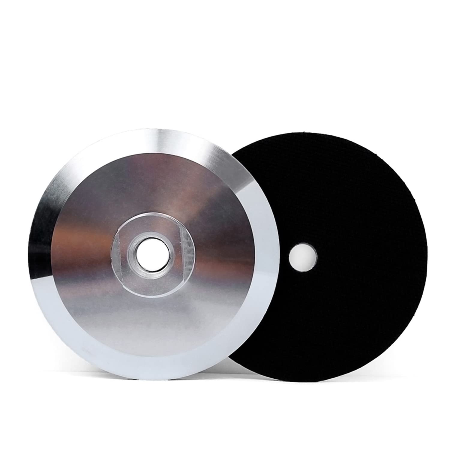 5 Inch Aluminum Backer Pad Hook and Loop Backing Pad Backing Holder M14 Polish Wheel Holder Pad