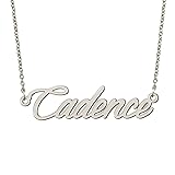 BYBWBL Cadence Name Pendant Necklace Silver Color