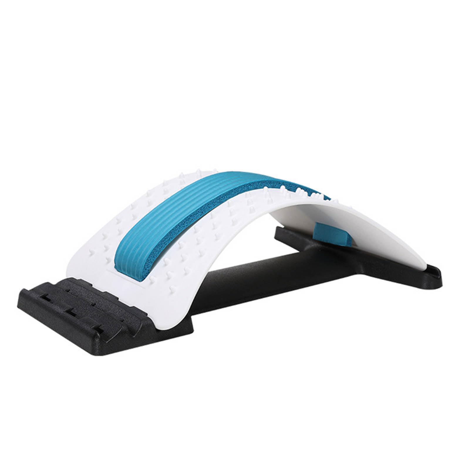 jiuzcare Back Stretcher Lumbar Support Board Back Stretcher for Lower Stretching Device Massage Lumbar Sciatica Posture Corrector Spine Relacs Massage Tool, Blue