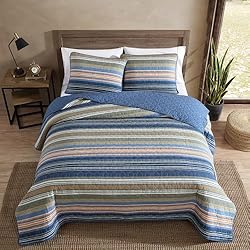 Eddie Bauer - King Quilt Set, Reversible Cotton