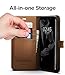 Spigen Wallet S Galaxy S8 Case with Foldable Cover and Kickstand Feature for Samsung Galaxy S8 (2017) - Coffee Brown