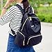 Toupons Waterproof Lightweight Nylon Bookbags Backpacks for Girls (Black-3)