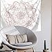 Indusleaf Pink Mandala Tapestry Wall Decor for Bedroom Women Hanging Bohemian Living Room Girls Boho Medallion Gary Marble