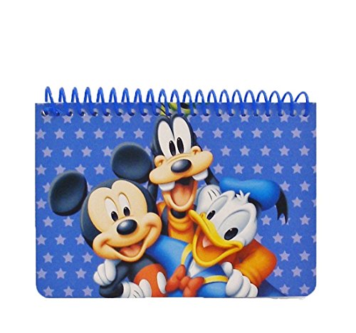 Disney Mickey Mouse and Friends Spiral Autograph Book - Blue