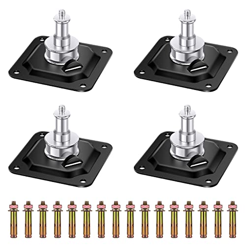 NEEWER Ceiling Mount, Wall and Ceiling Mount Adapter with 5/8” Stud and 1/4” Screw for Ring Light, Studio Monolight, LED Video Light, Projector & Microphone, Max Load: 44lb/20kg, 4 Packs