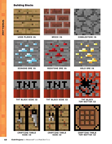 Craft Projects For Minecraft And Pixel Art Fans 15 Fun Easy To Make Projects Design Originals Create Irl Versions Of Creepers Tools Blocks In The Pixelated Style Of Your Favorite Video Game