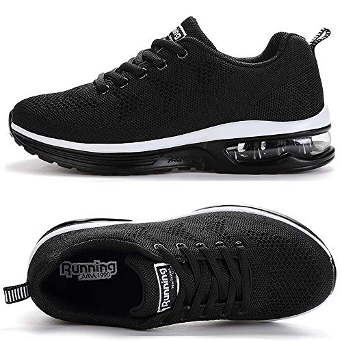 TSIODFO Women Black Running Shoes mesh Breathable Comfort TSIODFO Women Black Running Shoes mesh Breathable Comfort
