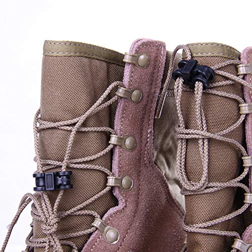Plastic Cord Locks Non-Slip Shoe Buckle End Toggle Double Hole Spring Stopper Fastener Slider ...
