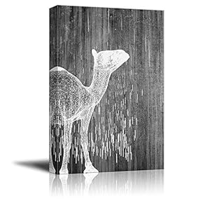 Canvas Wall Art Black and White Abstract Pictures Home Wall Decorations for Bedroom Living Room Paintings Canvas Prints Framed - 12x18 inches