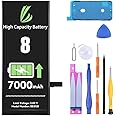 LL TRADER Battery for iPhone 8, 7000 mAh High Capacity Replacement Battery for iPhone 8, (A1863、A1905、A1906) with Full Set Repair Tool Kit 2025NEW
