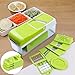 Mandoline Slicer Vegetable Slicer Chopper Dicer - Onion Cutter Chopper Pro - 8 Blades of Squeezer Julienne Slicer Grater -Kitchen Cutter for Multi Veggie, Food, Potato, Tomato, Cucumber, Cheese, Fruit