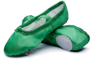 MSMAX Girls Ballet Shoes Toddler Costume Dancing Flats for Kids (Toddler/Little Kid/Big Kid)