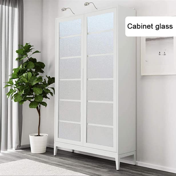 Window Privacy Film Frosted Glass Window Film 17.7\'\'x118\'\' Clear Contact Paper Self-Adhesive Book Cover Removable Protective Film Waterproof Liner Drawer Shelf Kitchen Cabinet Desk Fridge Roll