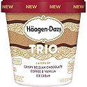 Haagen Dazs Trio Coffee Vanilla Chocolate Ice Cream, 14 oz (Frozen)