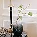 CASAMOTION Vases Hand Blown Art Glass Vase, Contemporary Stytle Centerpiece Vases for Table, Décor Gift Idea, Mixed (Grey Ombre)