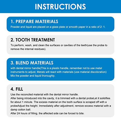Tooth Repair Kit, Dental Care Kit Glue for Filling Missing, Broken