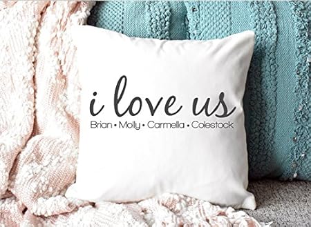 Amazon Com Arthuryerkes I Love Us Pillow Housewarming Gift