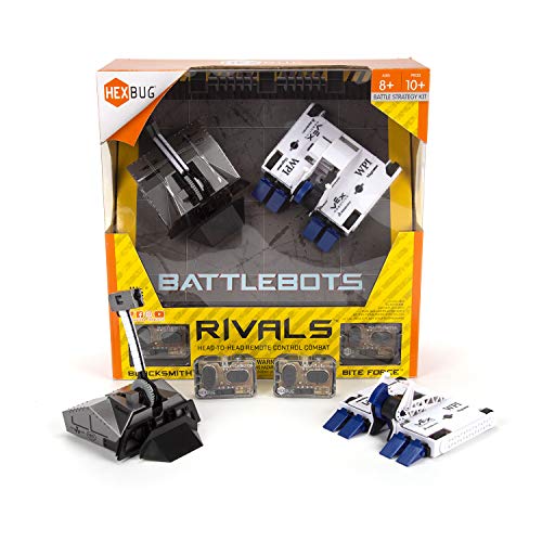 HEXBUG BattleBots Rivals 4.0 (Blacksmith and Biteforce) Toys for Kids, Fun Battle Bot Hex Bugs Black - //coolthings.us