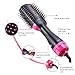 One Step Hair Dryer & Volumizer,Hot Air Brush Styler and Dryer 3-in-1 Negative Ion Straightener&Curly Brush Hair Dryer with Comb for All Hair Type with Anti-Scald Feature