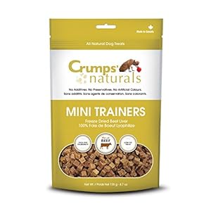 Crumps’ Naturals Mini Trainers Freeze Dried Beef Liver (1 Pack),...