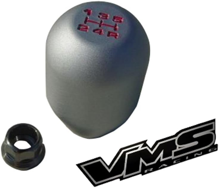 amazon com vms racing 10x1 25mm thread 5 speed type r shift knob in gunmetal grey gray matte silver billet aluminum for nissan nismo automotive vms racing 10x1 25mm thread 5 speed type r shift knob in gunmetal grey gray matte silver billet aluminum for nissan nismo