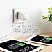 Innergie PowerCombo Pro 21W USB Wall Charger, Dual-port 4.2A Output & Foldable Plug with 1m Apple Lightning Cable for iPhone, iPad and More Devices | Portable, Travel-Well, Fit In Your Bag | White