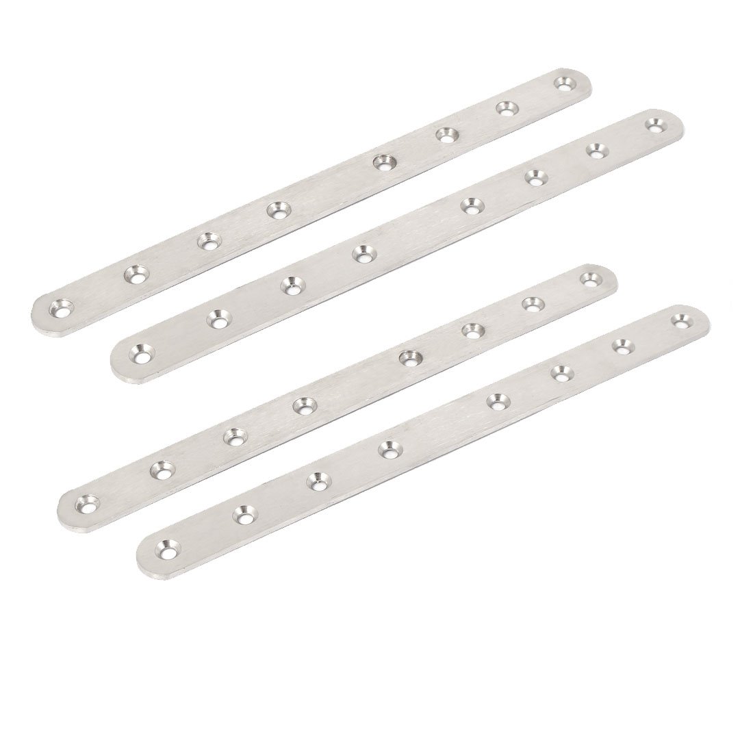 uxcell A16041100ux1955 250mmx20mmx3mm Straight Flat Mending Repair Plate Fastener 4pcs (Pack of 4)