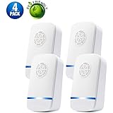 LANKOER Ultrasonic Pest Repellent - 2018 Latest Upgrade CHIP - Electronic Pest Repeller, Mouse Repeller Plug in Pest Control (4 Pack)