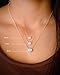 Solitaire Pendant Necklace .925 Sterling Silver Round 6mm, Silver, Size No Size