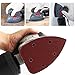 AUSTOR 80 Pieces Mouse Detail Sander Sandpaper Sanding Paper Hook and Loop Assorted 60/80/ 120/240 Grits