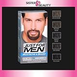 JUST FOR MEN Color Gel Mustache & Beard, M-50 Darkest Brown 1 ea