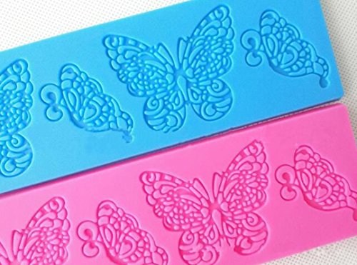 YOYOSTORE Silicone Sugar Edible Butterfly Cake Embossing Mold Mould Decoration gum paste cupcake topper tool icing candy imprint baking moulds sugarcraft - Thumbnail 4