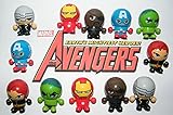 Marvel Avengers Super Hero Figures Deluxe Party Favors Goody Bag Fillers 12 Set of Neat 3 in 1 Toys with Figures, Bounce Balls and switchable Heads with the Hulk,Thor Etc!