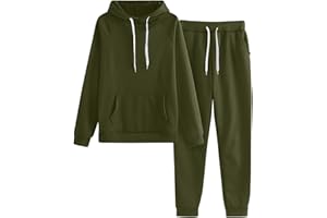 SUMENSUMEN Sweatpants and Sweatshirt Set for Women,2 Piece Tracksuit Outfits Hoodie Sweatshirt and Jogging Sweatpants Suit