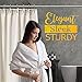nikkouware Shower Curtain Hooks Rings, with Heavy Duty Rollers, Easy Glide Shower Rings for Bathroom Curtain and Liner, Oil Rubbed Bronze, Set of 12