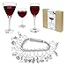 Gnollko 16pcs PVC Wine Glass Charms,Funny Beach Wine Charms Marker Tags Identifiers for Stem Glasses