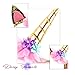 Unicorn Headband 4 Pack Shining Gold Glitter Headbands for Party Decoration + Free Hair Clips
