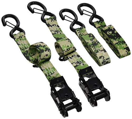 Erickson 05714 Digital Camo Ratcheting Tie-Down Strap, 2 Pack (1.25" x 8' long, 2400lb Load Capacity)