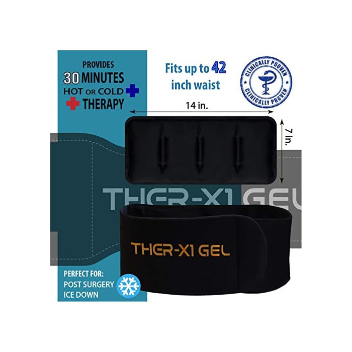 Back Pain Cold Reusable Ice Pack Belt Therapy for Lower Lumbar, Sciatic