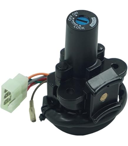 Amazon.com: TCMT Black Ignition Switch with Lock key Set Fit