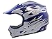 TMS Youth Kids Blue Flame Dirt Bike Motocross Helmet Atv Mx (Small)