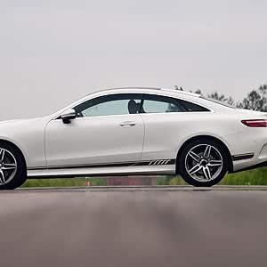 Zyhzjc Car Door Side Stripes Skirt Decal Sticker For Mercedes Benz E Class W212 E200 E300 E350 W213 Coupe C238 C207 A207 E63 E43 Amg Automotive Amazon Com