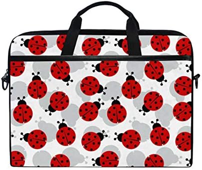 TFONE Cute Animal Ladybug Laptop Bag Case Sleeve Briefcase Waterproof Shoulder with Strap for Ultrabook Notebook 13 Inch-14.5 Inch