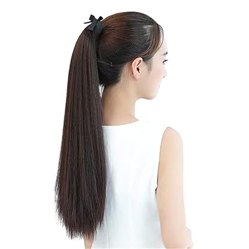 Amazon Com One Piece Tie Up Synthetic Ponytail Clip In Hair