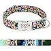 Beirui Personalized Dog Collar with Name Plate – Fashion Patterns Custom Dog Collar with Quick Release Buckle – Fits Medium Large Dogs,S,M,L (M:Width 3/4″,Neck 12-19.5″, Bohemia Daisy)thumb 1