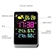 Digital Alarm Clock, Weather Station Wireless Indoor/Outdoor with Temperature/Humidity/Forecast,Large Night Lighting LCD Screen Date Time Displaying Clock, White