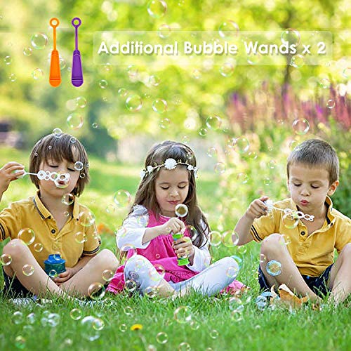 Bubble Machine, Automatic Durable Portable Bubble Blower Maker for Kids,800 Bubbles per Minute,AA Battery Operated with for Christmas Parties Outdoor or Indoor Use - Thumbnail 6