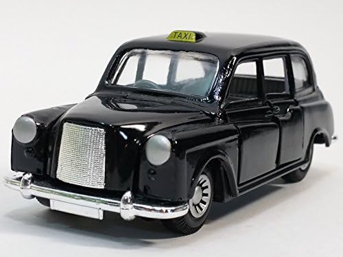 Showcasts Black London Taxi Cab 4 Door Sedan With Suicide Doors 4" Diecast Commercial Car