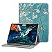 Fintie Case for iPad Pro 12.9 3rd Gen 2018 [Supports Apple Pencil 2nd Gen Charging Mode] - [Multi-Angle Viewing] Folio Smart Stand Cover w/Pocket [Secure Pencil Holder] Auto Sleep/Wake, Blossom